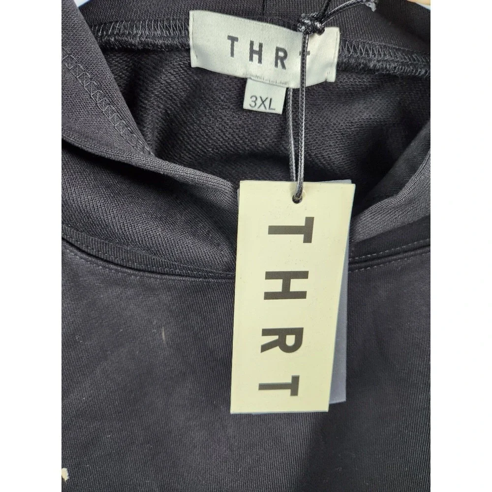 THRT‎ Above The Rest Black Pullover Hoodie 3XL Graphic Print